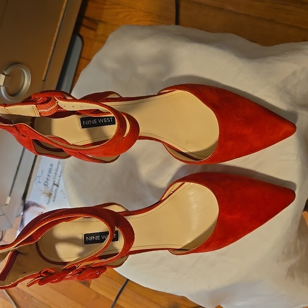 Nine West Vibrant Red Heels